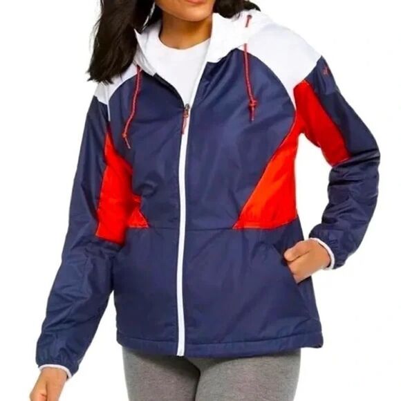 NWOT Columbia - OMNI- SHADE Sun Protection Side Hill Colorblocked Hooded Jacket - Picture 1 of 9